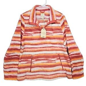 Women's Terlluride Clothing Company XL  Orange Rust Pull Over NWT Brand New